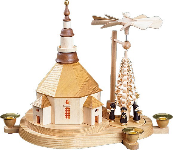 Pyramide Kurrende mit Seiffener Kirche