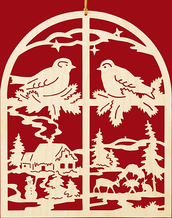 fensterbild weihnachten winterabend am fenster