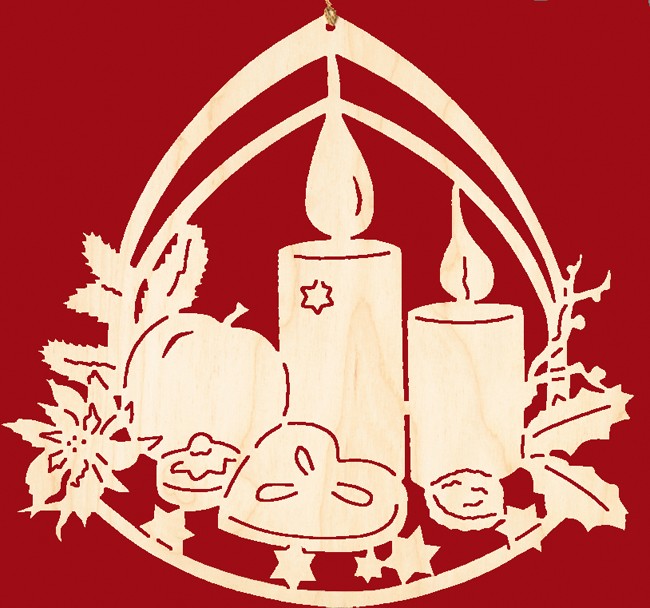 fensterbild weihnachten adventsschale