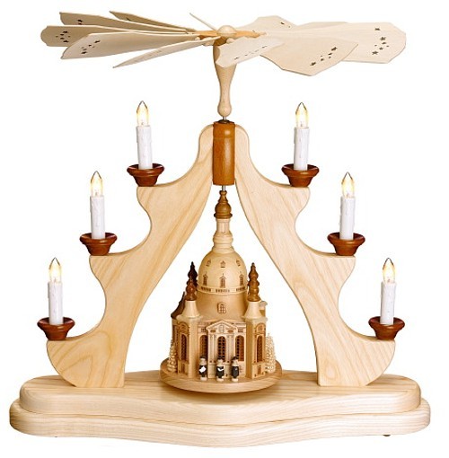 Pyramide Dresdner Frauenkirche 6Kerzen