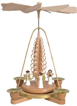 Weihnachtspyramide Engel mit Instrumenten
