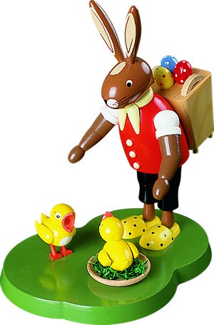 Hase stehend mit Korb