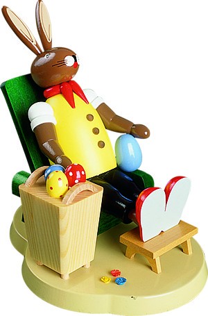 Hase auf Sessel