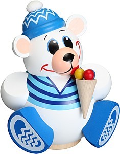 Kugelr�ucherfigur Eisb�r