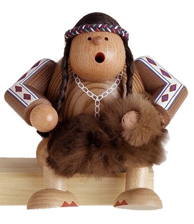 Kantenhocker Indianerfrau