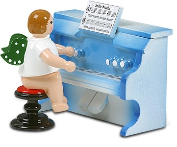 Engel mit Harmonium, braun