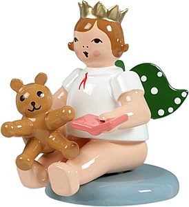 Engel sitzend mit Teddyb�r