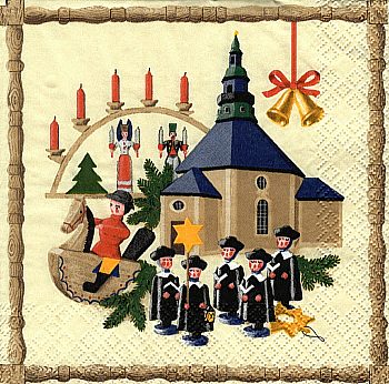 Servietten, Seiffener Kirche