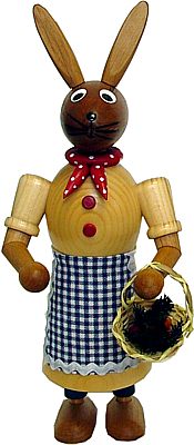 Osterh�sin Erzgebirge, Massivholzfigur