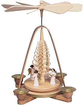 Weihnachtspyramide Engel mit Buch