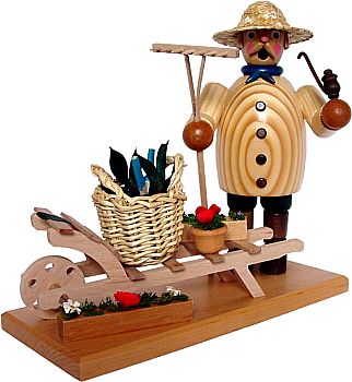 R�uchermann Gartenfreund mit Karre