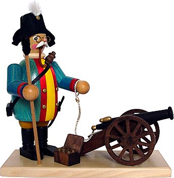 R�uchermann Kanonier mit Kanone
