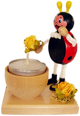 Gl�cksk�fer mit Kerze