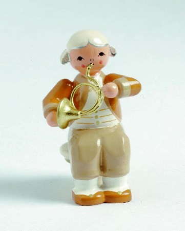 Mozart Orchester Musiker mit Horn