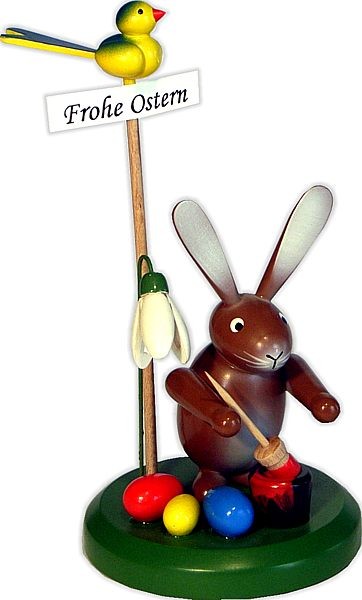 Osterhase mit Farbtopf