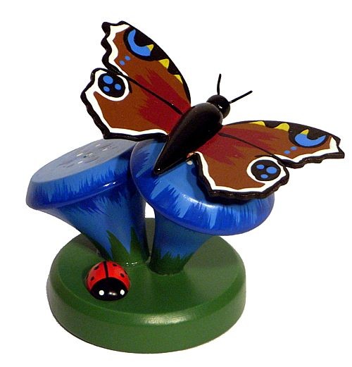 Glockenblume mit Schmetterling