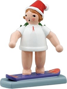 Weihnachtsengel mit Snowboard Weihnachtsengel mit Snowboard
