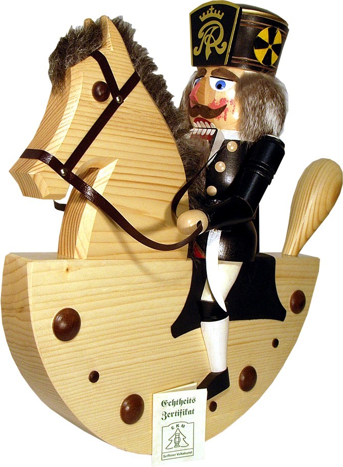 Bergmann auf Pferd