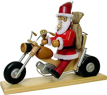 R�ucherm�nnchen Weihnachtsmann Biker
