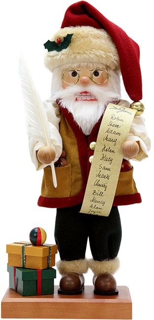 Nussknacker Weihnachtsmann mit Namensliste Nussknacker Weihnachtsmann mit Namensliste