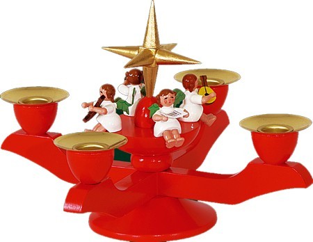 Adventsleuchter klein Rot Adventsleuchter klein Rot