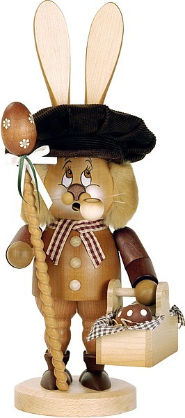 Räuchermännchen Wichtel Hase mit Eierkorb Räuchermännchen Wichtel Hase mit Eierkorb
