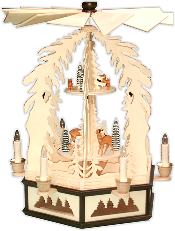 Weihnachtspyramide 2-stufig Waldtiere Weihnachtspyramide 2-stufig Waldtiere