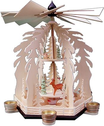2-stufige Weihnachtspyramide für Teelichter