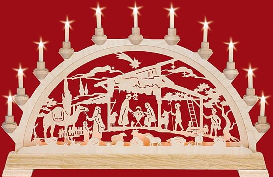 Schwibbogen Christgeburt mit 1 Kamel Schwibbogen Christgeburt mit 1 Kamel