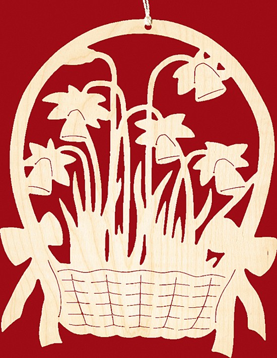 Fensterbild Ostern Narzissenkorb Fensterbild Ostern Narzissenkorb