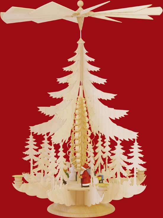 Große Pyramide Weihnachtsfiguren - bunt Große Pyramide Weihnachtsfiguren - bunt