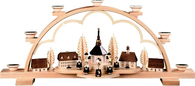 Schwibbogen Seiffener Dorf -groß- Schwibbogen Seiffener Dorf -groß-