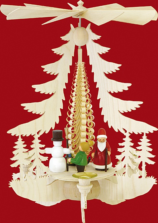 Kleine Pyramide Weihnachtsfiguren - bunt