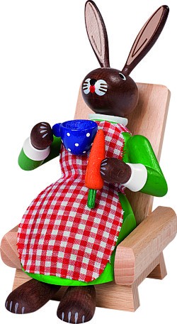 Rauchhäsin im Lehnstuhl Rauchhäsin im Lehnstuhl