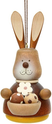 Osterhase mit Eierkorb, natur Osterhase mit Eierkorb, natur