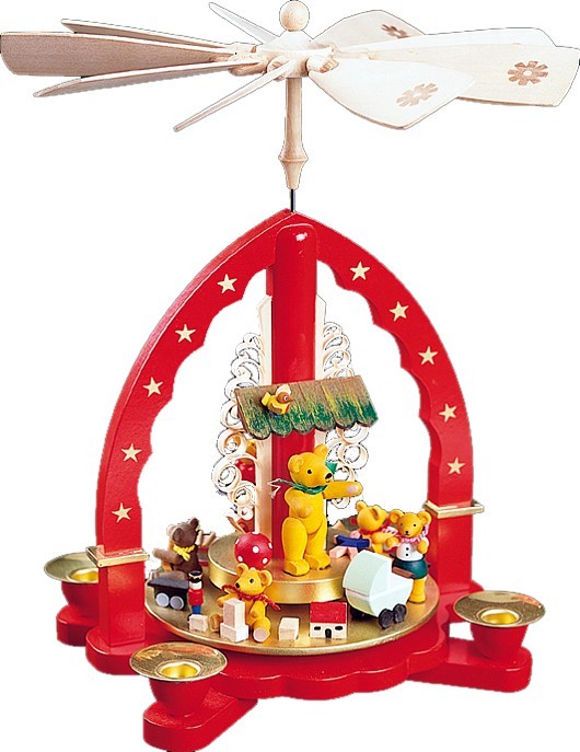 Pyramide spielende Bärenkinder Pyramide spielende Bärenkinder