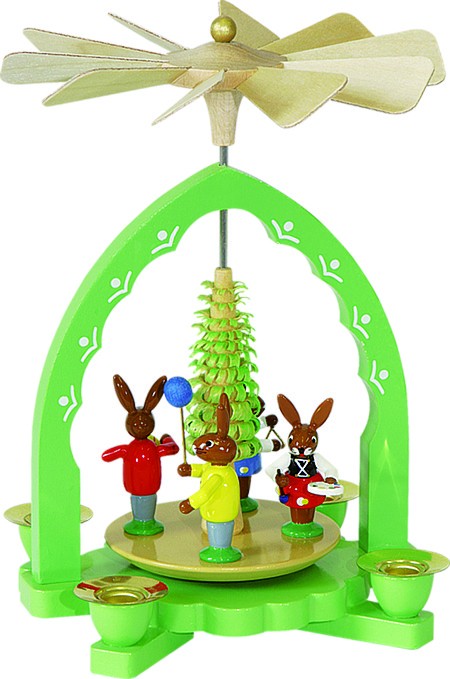 Pyramide Hasenkinder bunt Pyramide Hasenkinder bunt