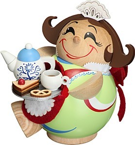 Kugelräucherfigur Schokoladenmädchen Kugelräucherfigur Schokoladenmädchen