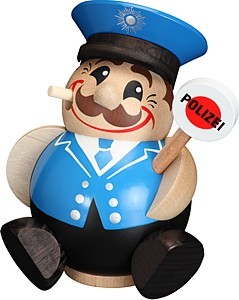 Kugelräucherfigur Polizist Kugelräucherfigur Polizist