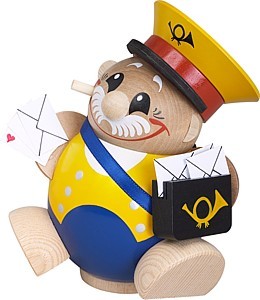 Kugelräucherfigur Postbote Kugelräucherfigur Postbote