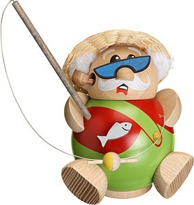 Kugelräucherfigur Hobby-Angler Kugelräucherfigur Hobby-Angler