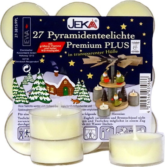 27 Pyramidenteelichte Premium Plus 27 Pyramidenteelichte Premium Plus