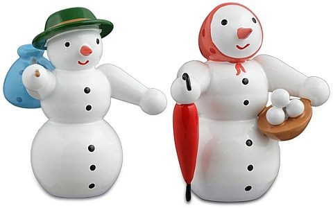 Schneemann und Schneefrau Schneemann und Schneefrau