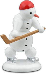 Schneemann Eishockeyspieler Schneemann Eishockeyspieler
