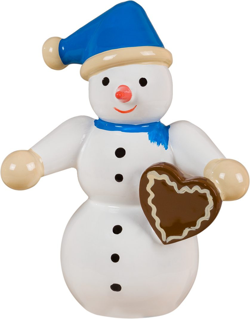 Schneemann - mit Pfefferkuchenherz Schneemann - mit Pfefferkuchenherz