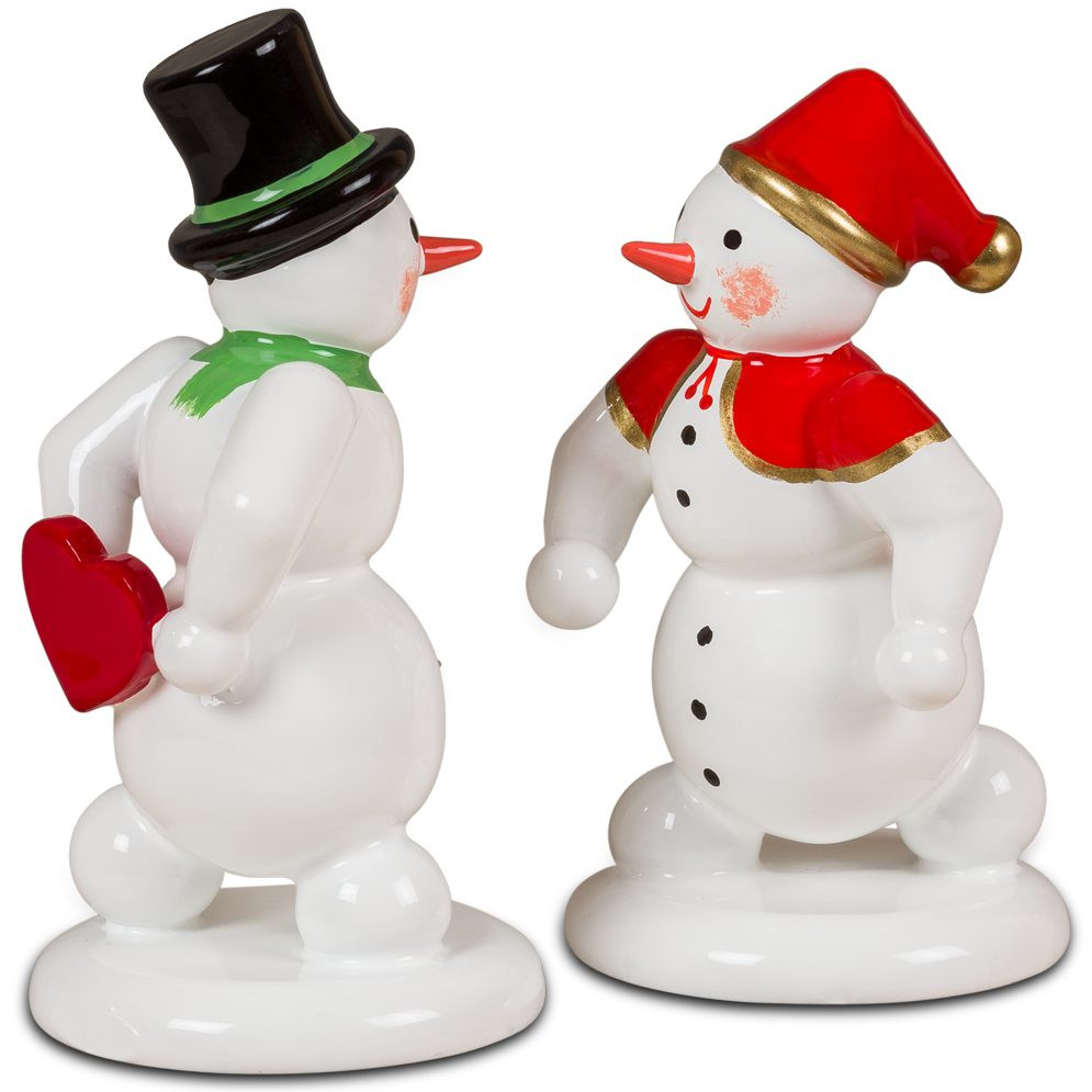 Schneemann und Schneefrau - Valentinstag Schneemann und Schneefrau - Valentinstag