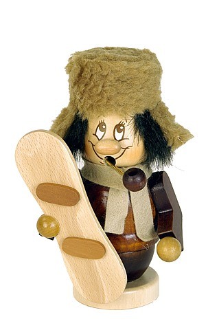 Räuchermännchen Miniwichtel Snowboarder Räuchermännchen Miniwichtel Snowboarder