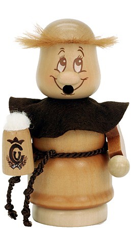 Räuchermännchen Miniwichtel Mönch mit Bierkrug
