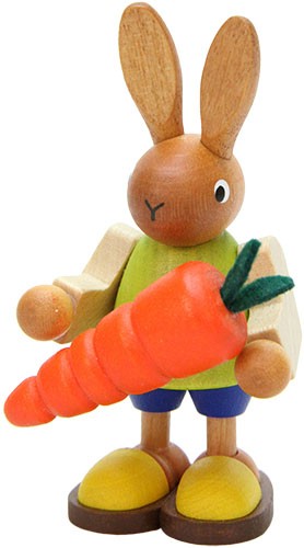 Osterhase mit Karotte, klein Osterhase mit Karotte, klein