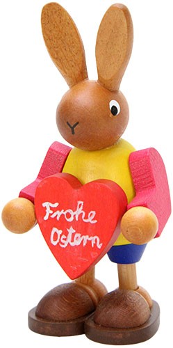 Osterhase mit Herz, klein Osterhase mit Herz, klein